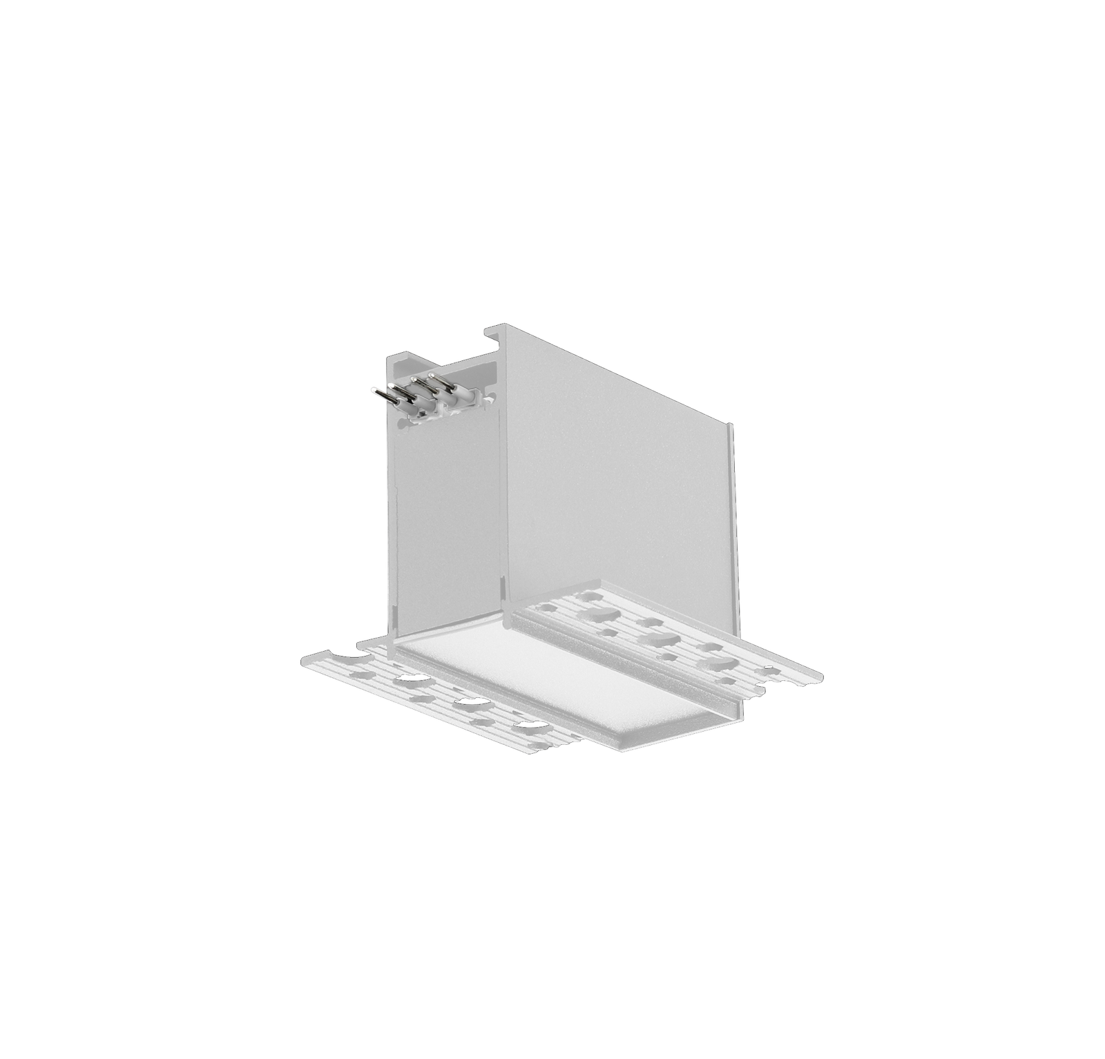 Input Terminal - Standard Track - White, Trimless