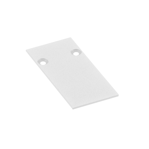 End Cap - Slim Track - White