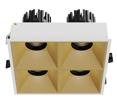 3 Inch Recessed Square Adjustable Quadruple Downlight