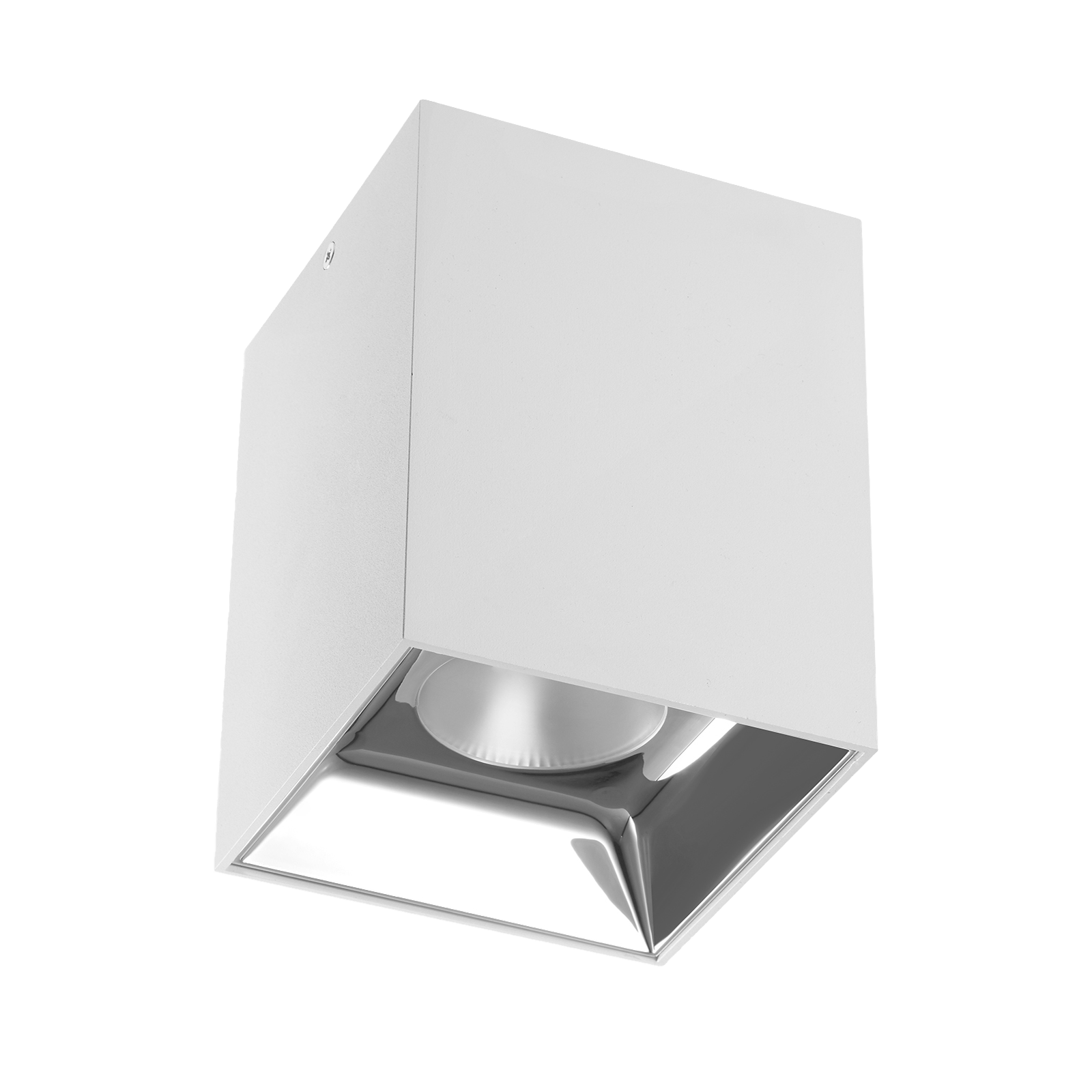 Square Surface Mounted Downlight - White, 5 inch (125mm)