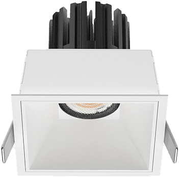 3 Inch Recessed Square Fixed IP65 Outdoor Downlight - White